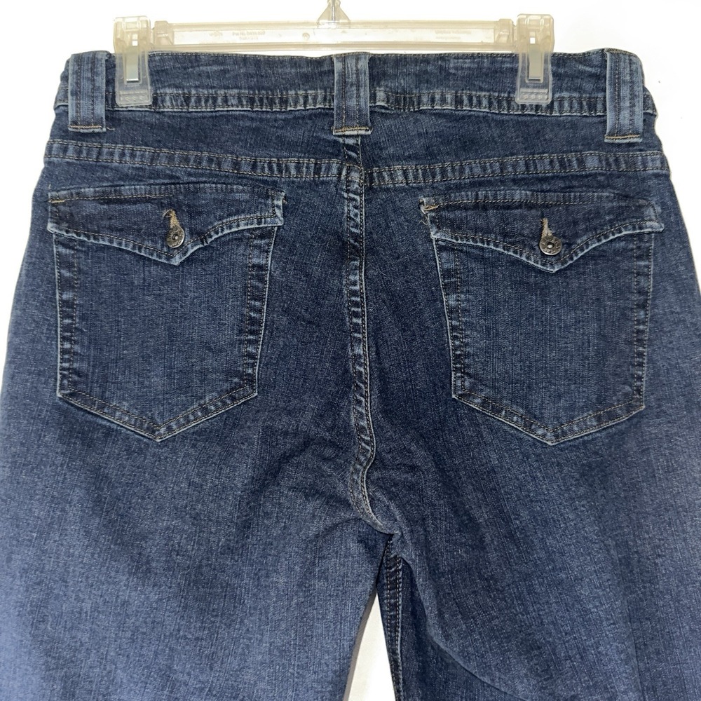 Lee Riders Women's Jean Capri Dark Blue No Gap Waist - Picture 5 of 6